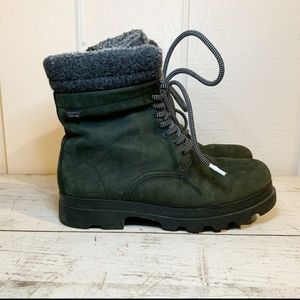 Camper Dark Green Leather hiking boots